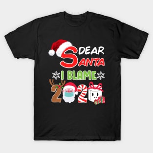 Merry Christmas 2020 Funny Dear Santa I Can Explain T-Shirt